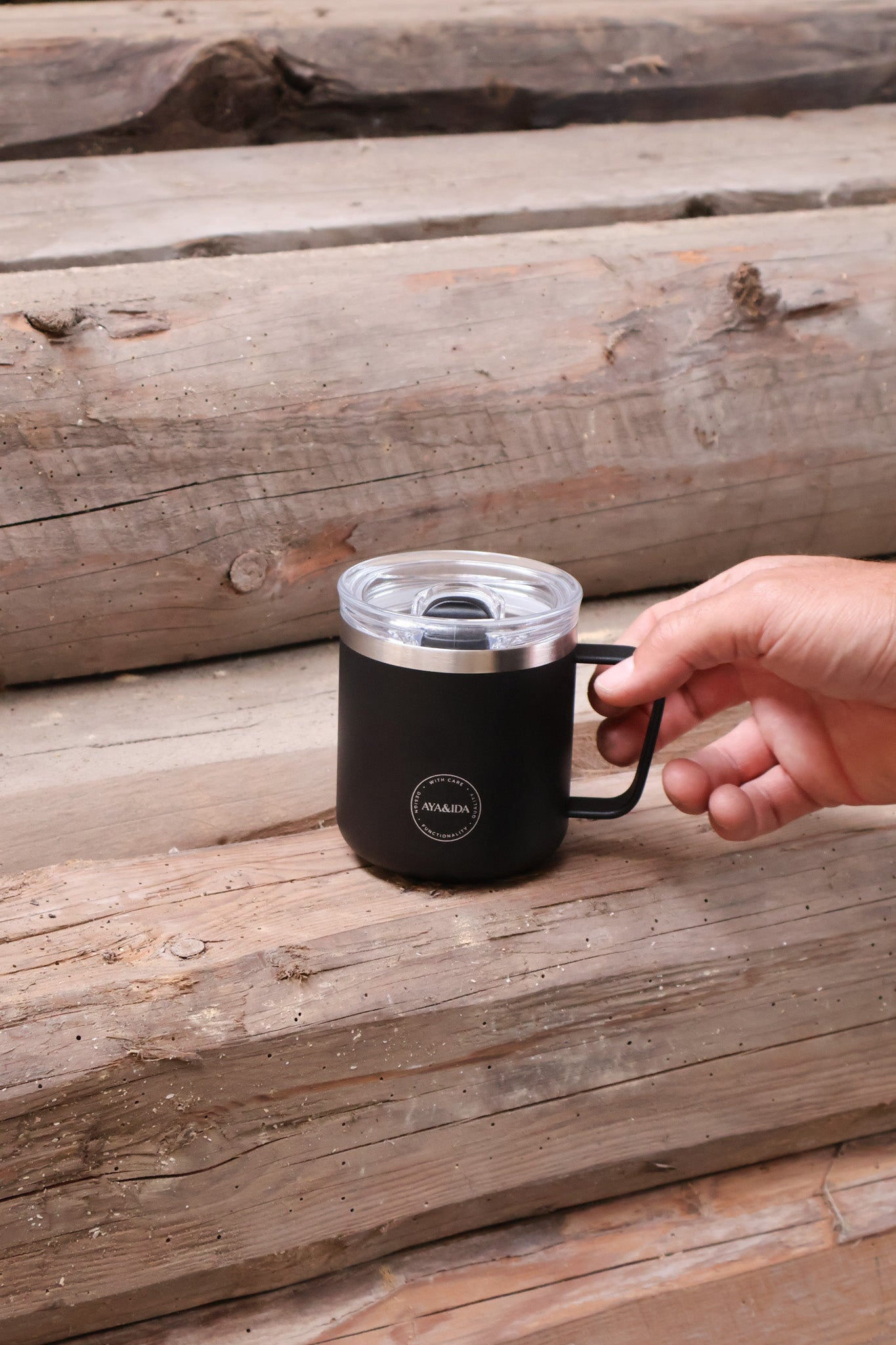 Carry termokop, Matte Black - 300 ml